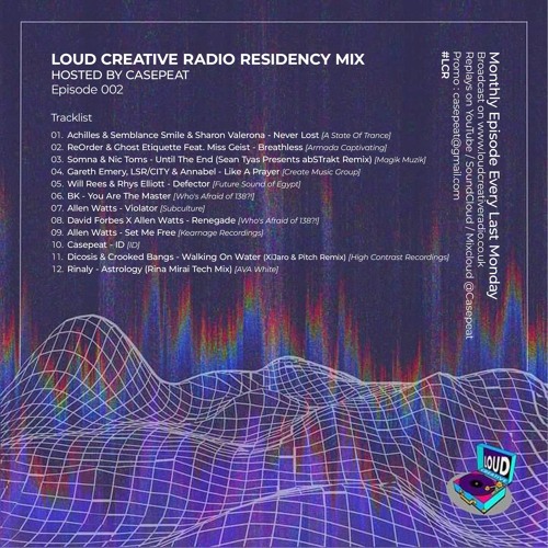 Loud Creative Radio Residency Mix Ep. 002 [Techlifting & Uplifting Trance] by Casepeat - 02/26/24