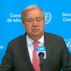 CLIP - UN Secretary-General's remarks to media stakeout on Gaza, 09 October 2025