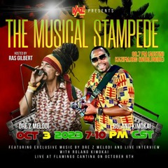 The Musical Stampede(Reggae Radio)-KAZI 88.7 FM Austin,Tx-10/3/23-Dre-Z show promo/Roland Interview