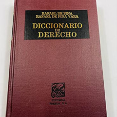[Get] KINDLE 📌 Diccionario de derecho (Spanish Edition) by  Rafael de Pina [PDF EBOO
