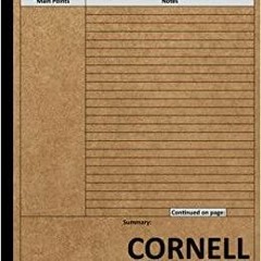 Download~ Cornell Notes Notebook: Cornell Note Taking System for Students and Teachers with Simple B