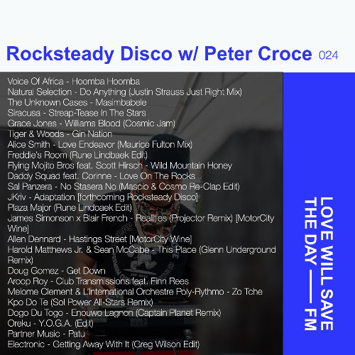 Peter Croce's Rocksteady Disco Radio Show on LWSTD 025 2025/7/11
