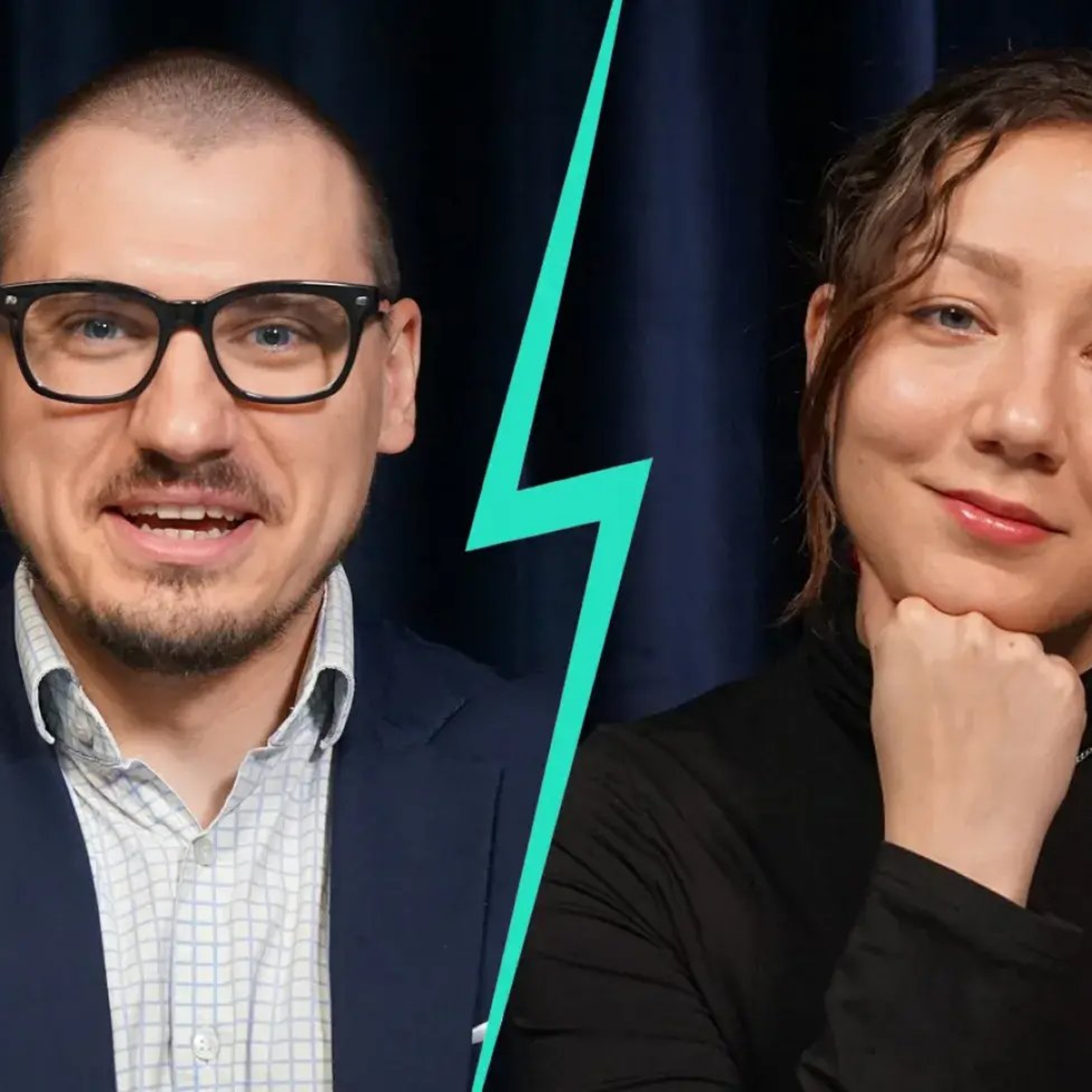 Арцём Брухан і Настасся Касцюгова. Ціск ці перамовы: дэбаты Касцюговай і Брухана ў эфіры Эўрарадыё