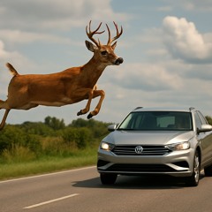 deer on the side of the road