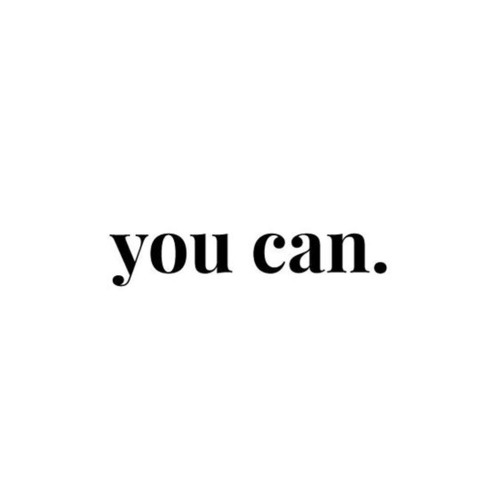 you can