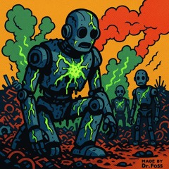 Waste Robots with virus