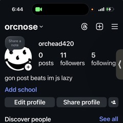 follow the new ig @orcnose