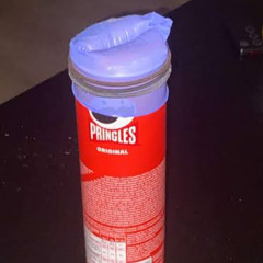 2 sponges pringles can glove and a rubber band prod. tj nero