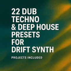22 Dub-Techno chords for Drift synth