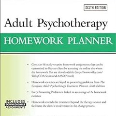 KINDLE Adult Psychotherapy Homework Planner (PracticePlanners) BY Arthur E. Jongsma (Author),Ti