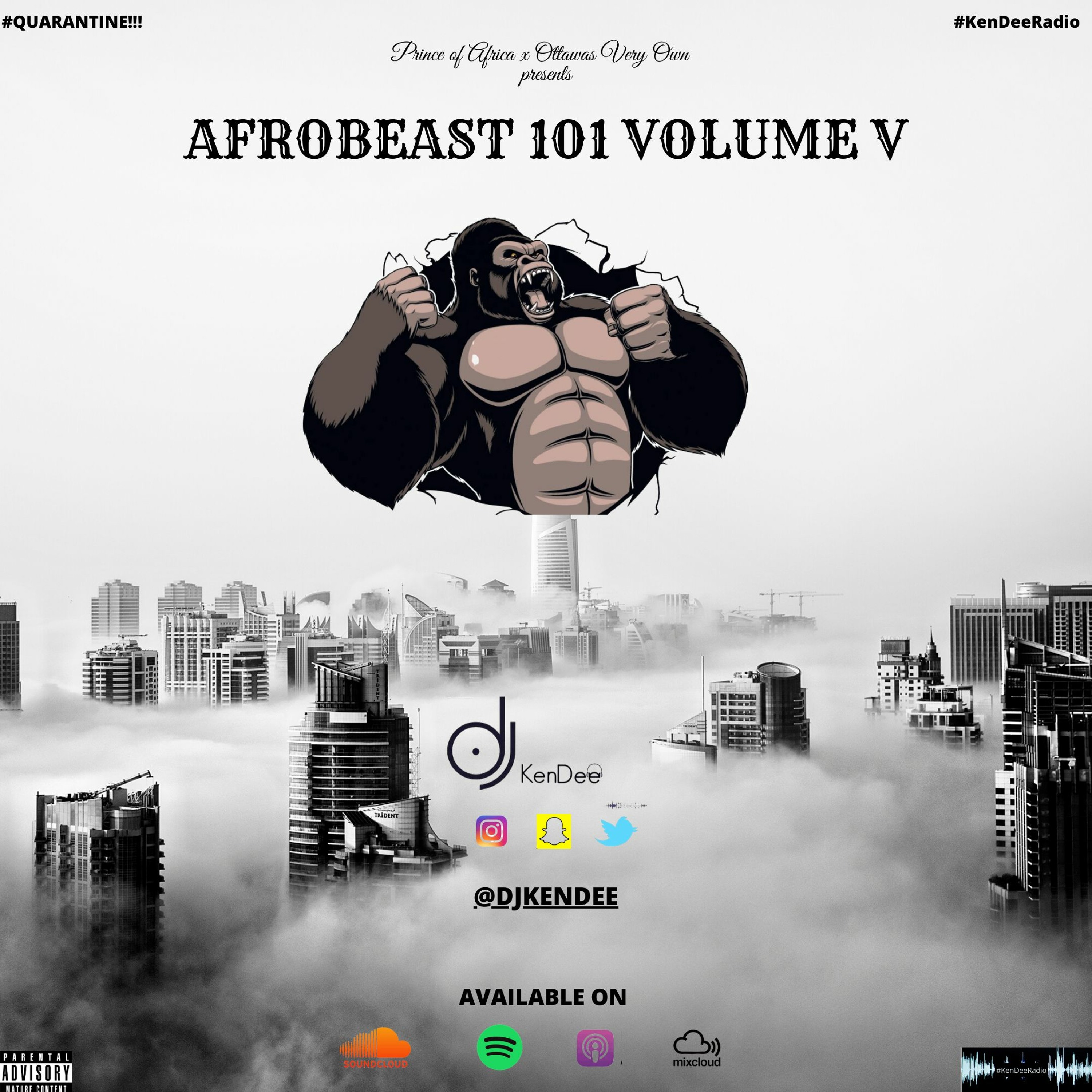 AFROBEAST 101 VOL V BY @DJKENDEE ft Darkoo, Davido, Dadju, DjFlex,Oxlade, Sarz, Wurld, YoungT,Wizkid