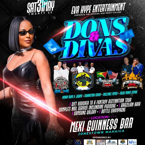 DONS & DIVAS MAY 31ST MEXI GUINNESS BAR MAHAICA BY BOBBY KUSH & JEROME