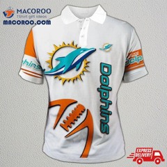 Miami Dolphins Zigzag Casual Polo Shirt Gifts For Fans