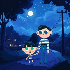 Love's Embrace at Night