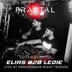 Fractal music live sessions episode 002 Elias b2b LeDie live at progressive night 19/02/2022