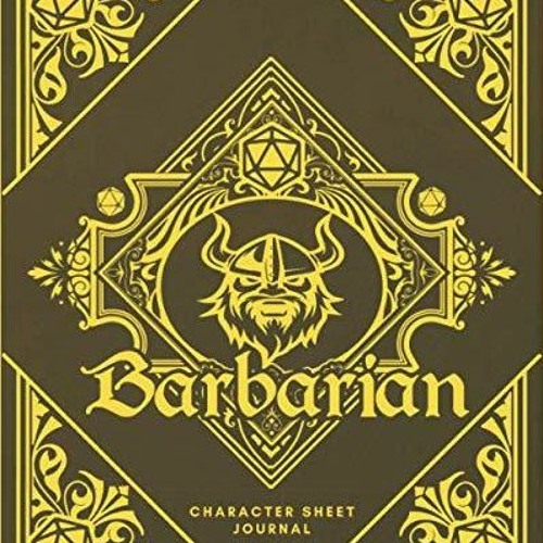 PDF Barbarian Character Sheet Journal: DnD Notebook With 50 Character Pages and
