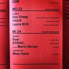 Tresor New Faces | Berlin 24.04.19