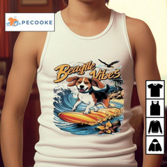 Majestic Beagle Conquers The Wave Surfing Shirt