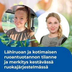 33. Lähiruoan ja kotimaisen ruoantuotannon tilanne ja merkitys kestävässä ruokajärjestelmässä