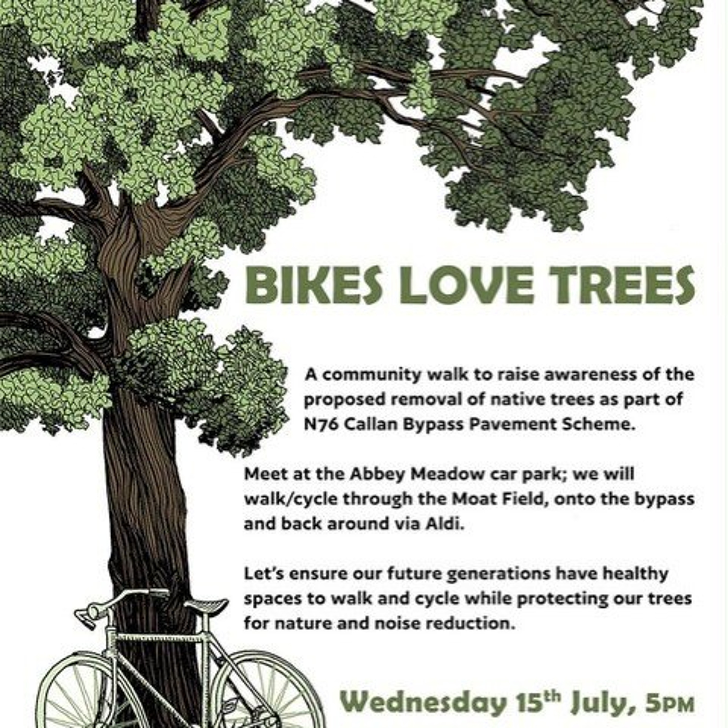 KCLR News on the 'Bikes Loves Trees' community walk/cycle in Callan (15th July 2026) episode artwork