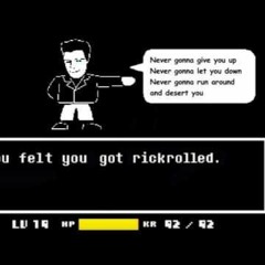 Megalovania V12 but it's Rick Roll