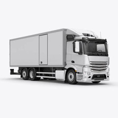 Lkw Hinten Halbseitig Mockup Free Kostenlos Downloaden