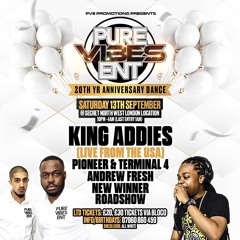 Pure Vibes Ent - 20th Yr Anniversary Dance - Sat 13th Sep 2025 (Promo Mix)