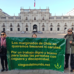 Los ciegos y ciegas de Chile llegamos al Palacio de la Moneda