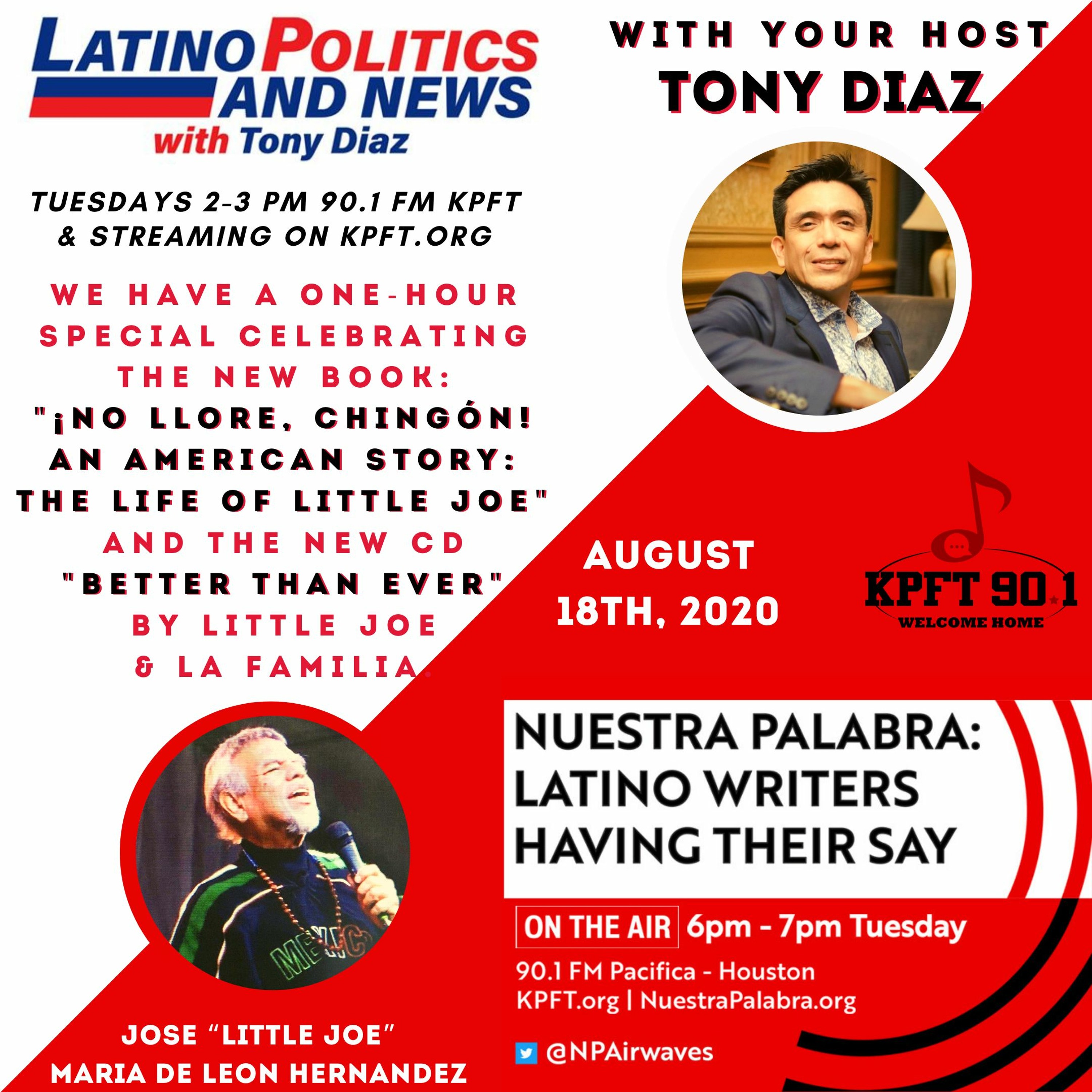 Nuestra Palabra: Latino Writers Have Their Say w/ Tony Diaz