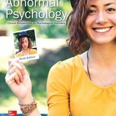 [ACCESS] PDF EBOOK EPUB KINDLE Abnormal Psychology: Clinical Perspectives on Psychological Disorders