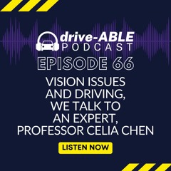 Episode 66: Vision Issues and Driving, We Talk to an Expert, Professor Celia Chen