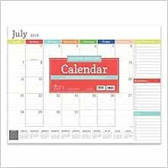 Get PDF 📒 Rainbow Blocks Large Desk Pad Monthly 2020 Calendar: July 2019 - June 2020