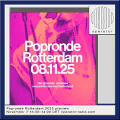 Popronde Rotterdam 2025 preview - 7th November 2025