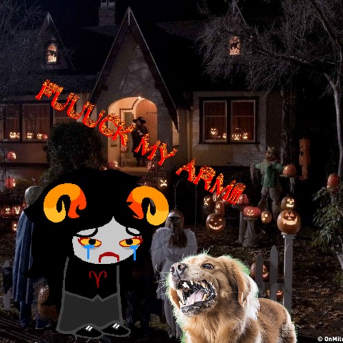 that one time i got bit by a dog while trick or treating