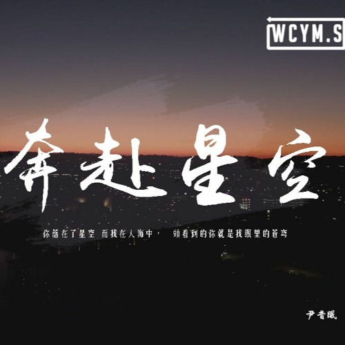 尹昔眠 - 奔赴星空 (P.W.W.畫風風版)「你落在了星空 而我在人海中，擡頭看到的你就是我眼裏的蒼穹」【動態歌詞/pīn yīn gē cí】