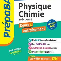 [Télécharger le livre] Prépabac Physique-chimie 1re générale (spécialité) : nouveau programme