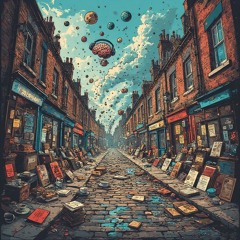 in the garage, in the grime