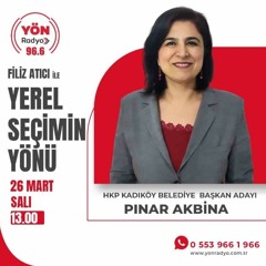 Yerel Seçimin Yönü- HKP Kadıköy Belediye Başkan Adayı Av. Pınar Akbina