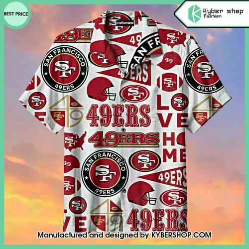 Stream San Francisco 49ers logo Hawaiian Shirt by Kybershop Store