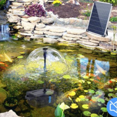 Solar powered garden fountain kits -fun and easy
