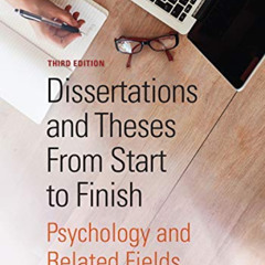 [FREE] KINDLE 💖 Dissertations and Theses From Start to Finish: Psychology and Relate