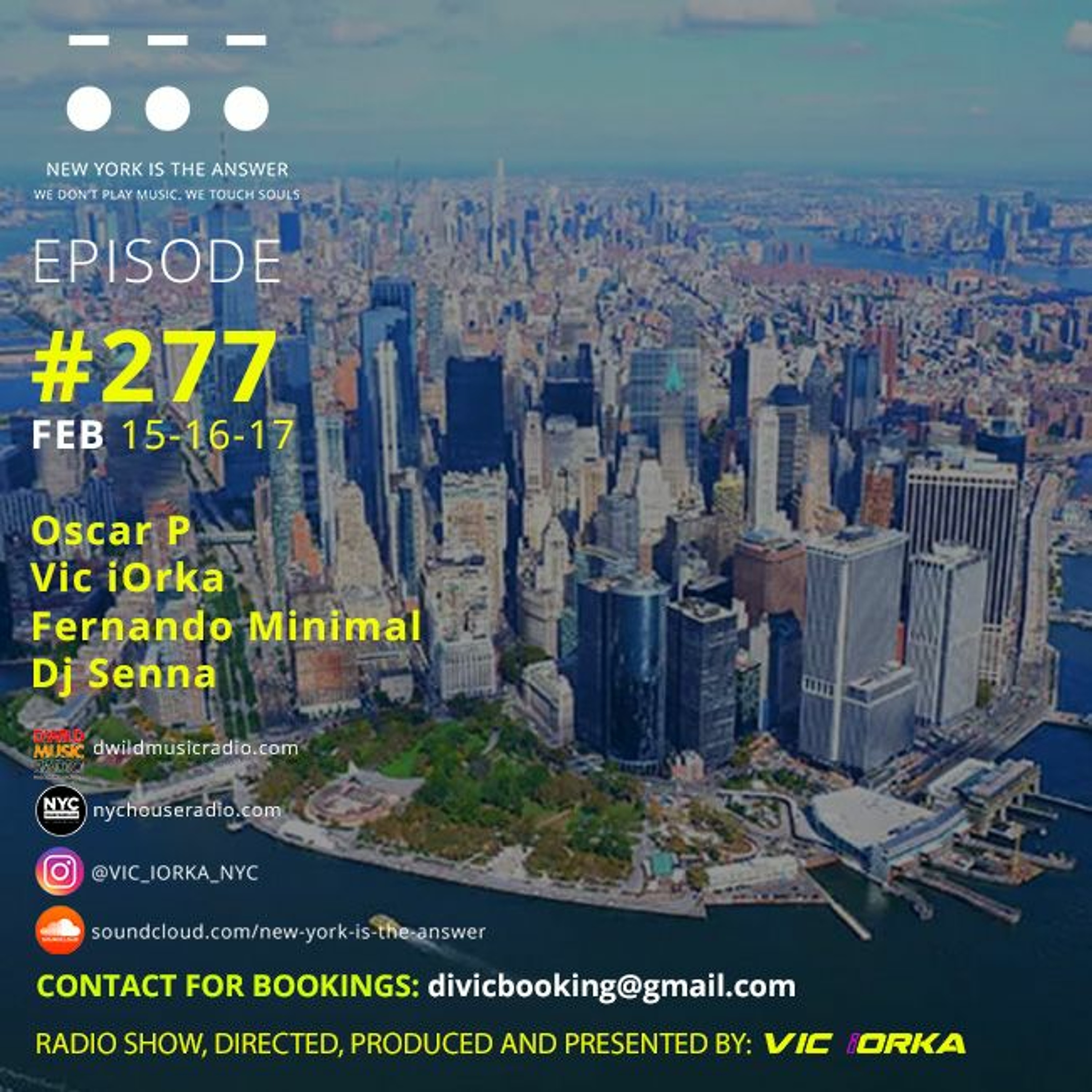 NYITA - S7 - E277 - VIC IORKA - OSCAR P - DJ SENNA - FERNANDO MINIMAL episode artwork