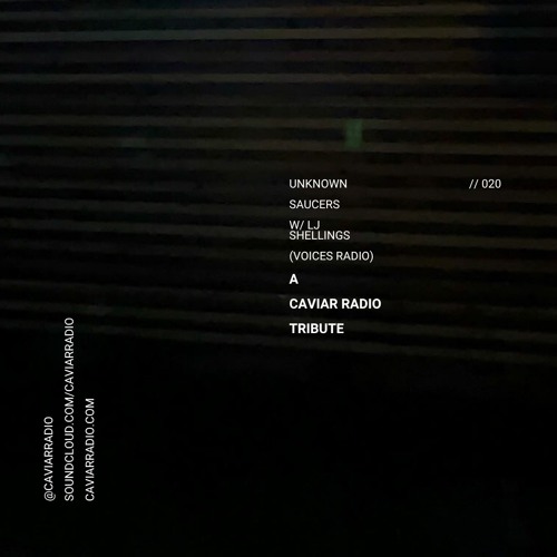 A Caviar Radio TRIBUTE (020) - Unknown Saucers w/ LJ SHELLINGS & Sadiq Bello (Voices Radio)