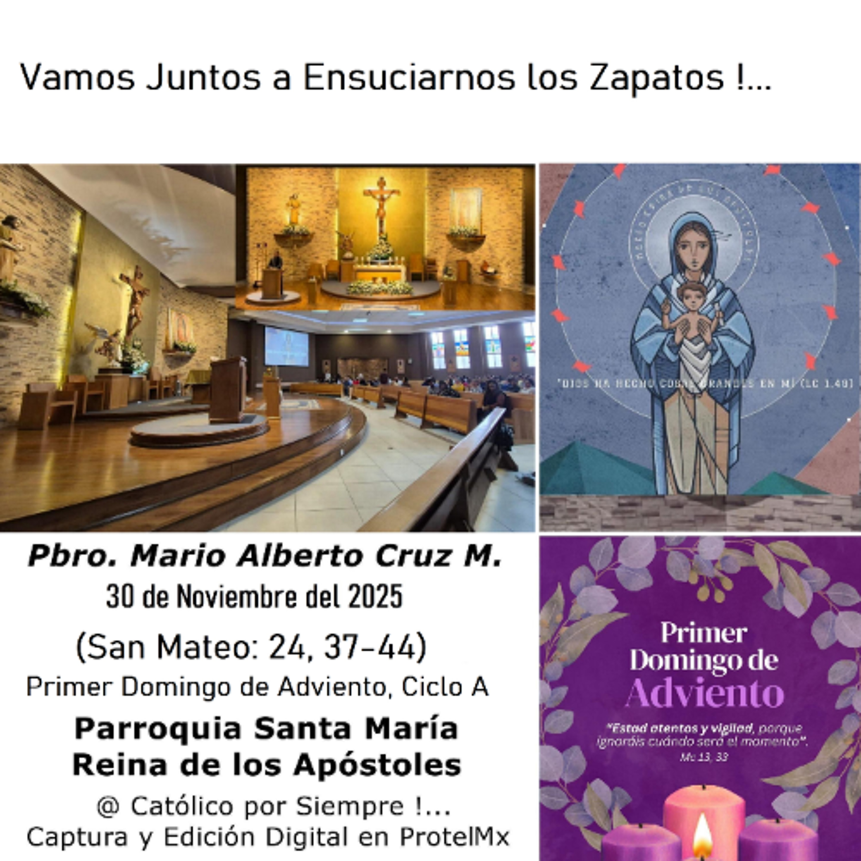 Podcast # 983 Evangelio y Homilía del 30 de Noviembre, 2025 - Pbro. Mario Cruz - #SomosSamara