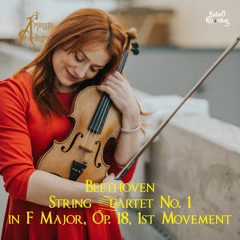 Beethoven  : String Quartet N1 Op18 1st mov 🎵 Royalty-Free Classical Music 🎵