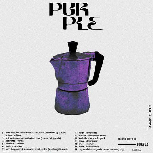 #PURPLE mix - Techno Koffie (Melodic)