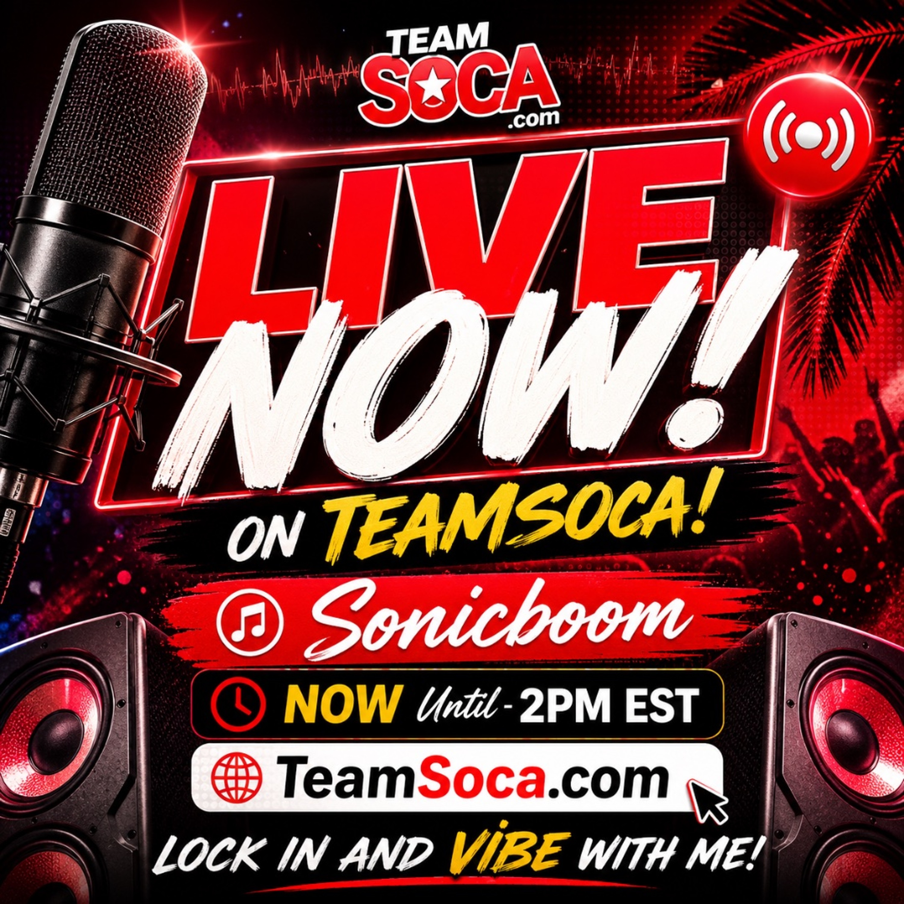 [RADIO SHOW] LIVE ON TEAMSOCA.COM 7/18/2026