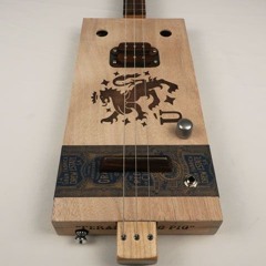 Grade A 3 String Cigar Box Guitar CBG #2517