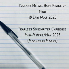 You and Me Will Have Peace of Mind