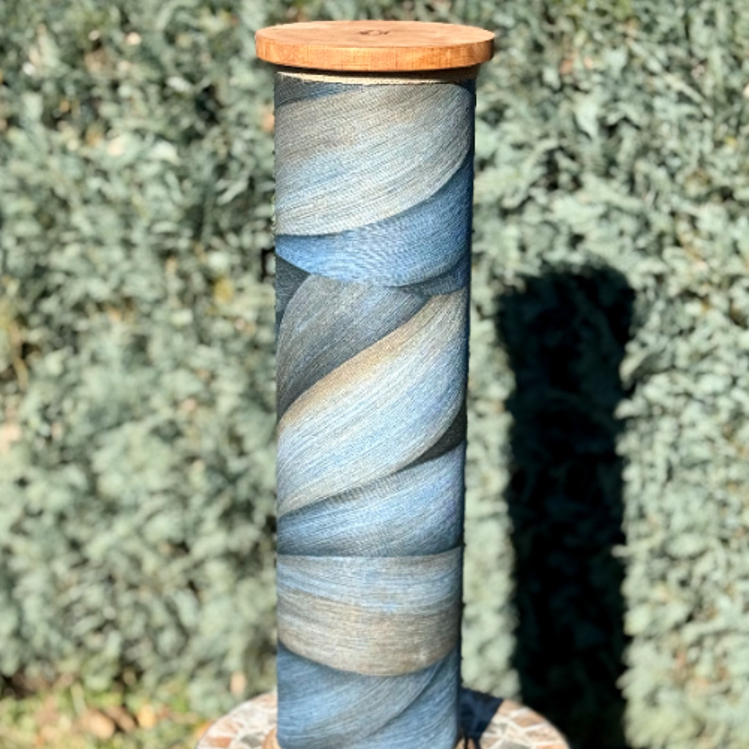 Original rain column 15min, Blue waves, rain sound instrument.